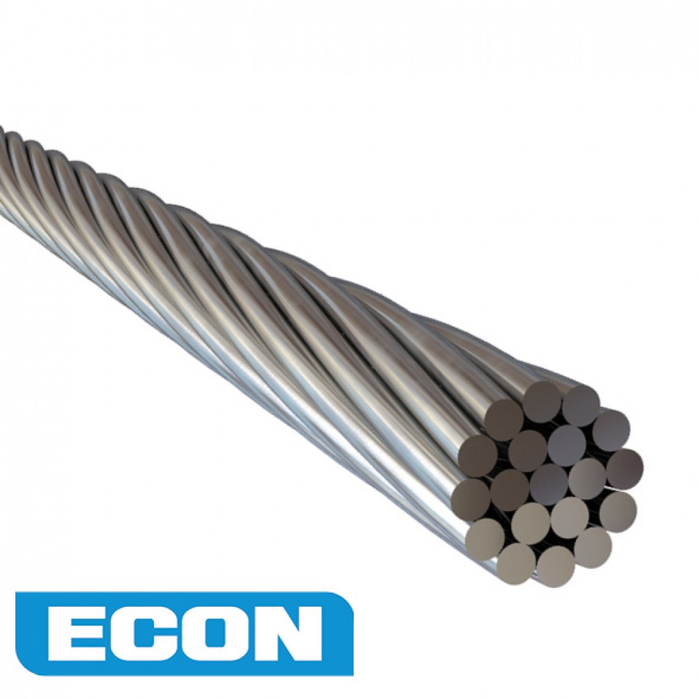 10.0mm Wire Rope 1x19 Econ AISI 304 305 Metre