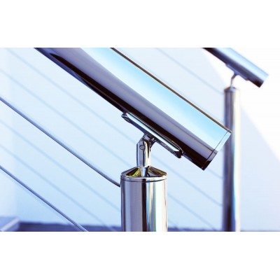 Saddle Adjustable suit 2" (50mm) x 1.6mm Tube Round Handrail Mirror Polish ProRail AISI 316