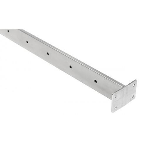 Post RHS 50 x 10mm INT Flat Handrail Satin  (Suitable for HORIZONTAL sections)