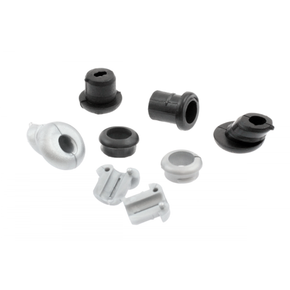 Grommet Black with 4.5mm 8mm OD Curved