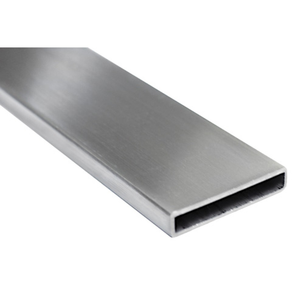 RHS Handrail 50mm x 10mm x 1.6mm Satin per metre