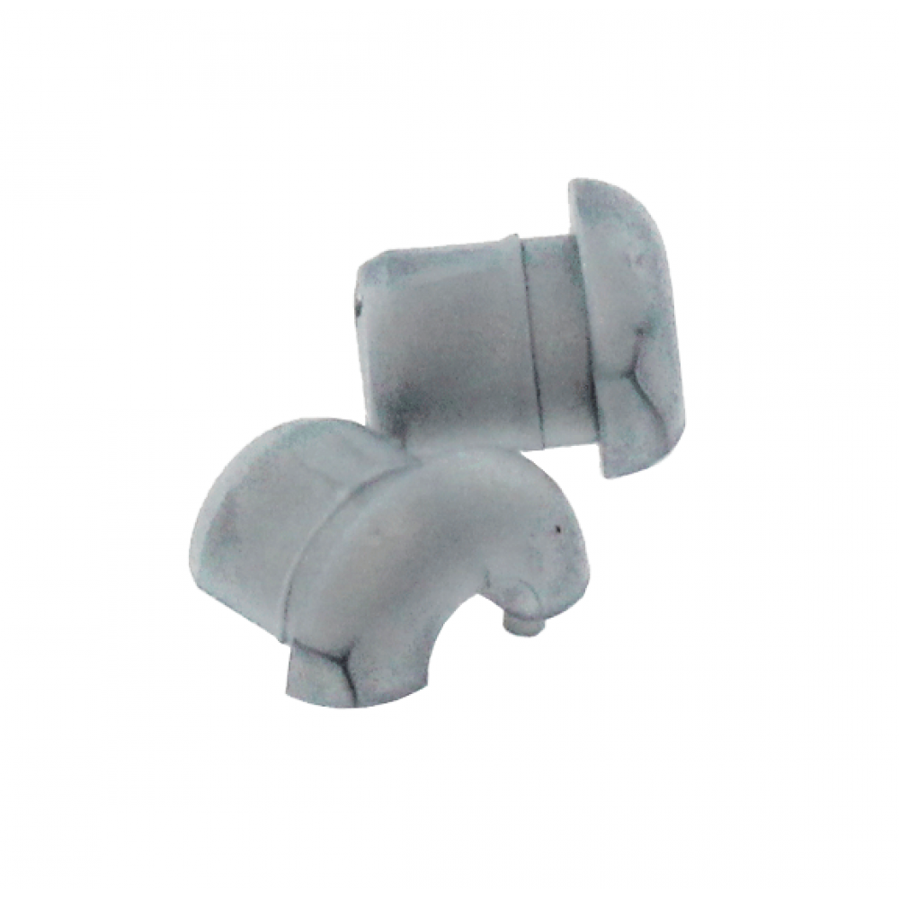 Grommet Grey with 4.2mm Centre Hole Flat Surface