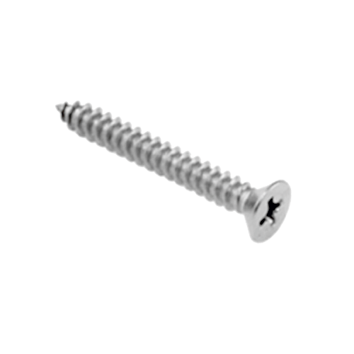 8G x 25mm (1 inch) Screw Countersunk Phillips Drive AISI 304 100 Pack