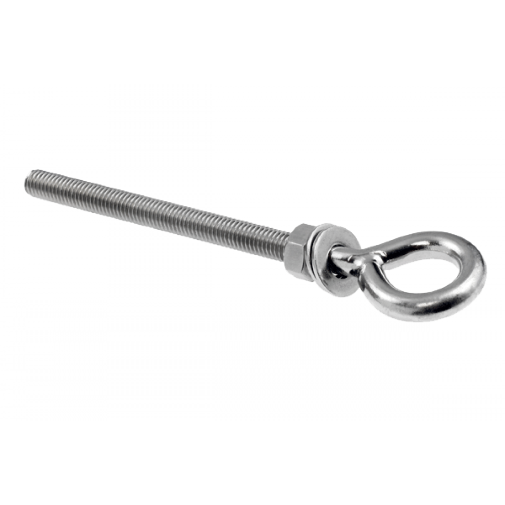 Welded Eye Bolt M6 x 40mm (nut and two washers)