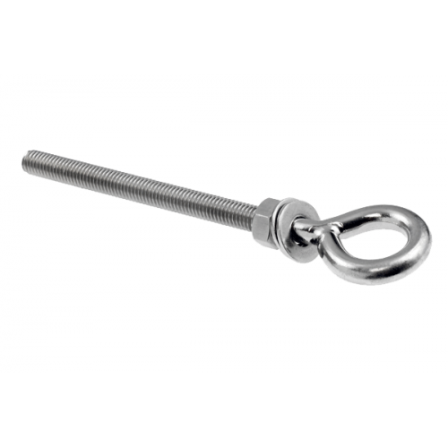 Welded Eye Bolt M8 x 100mm (nut and two washers)