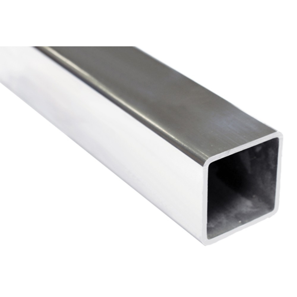 Tube Square 50.8mm (2'') x 1.6mm Mirror per Metre