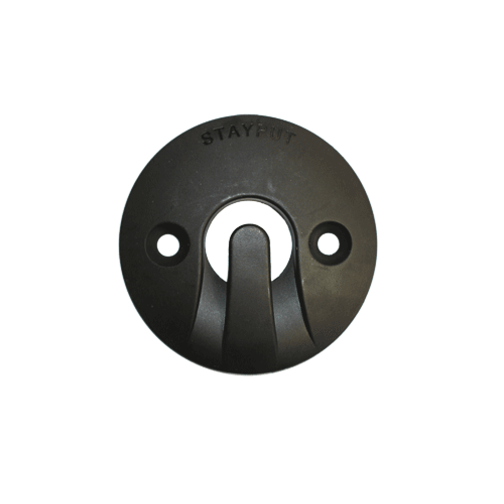 Stayput Dome Hook 60mm Horizontal Black