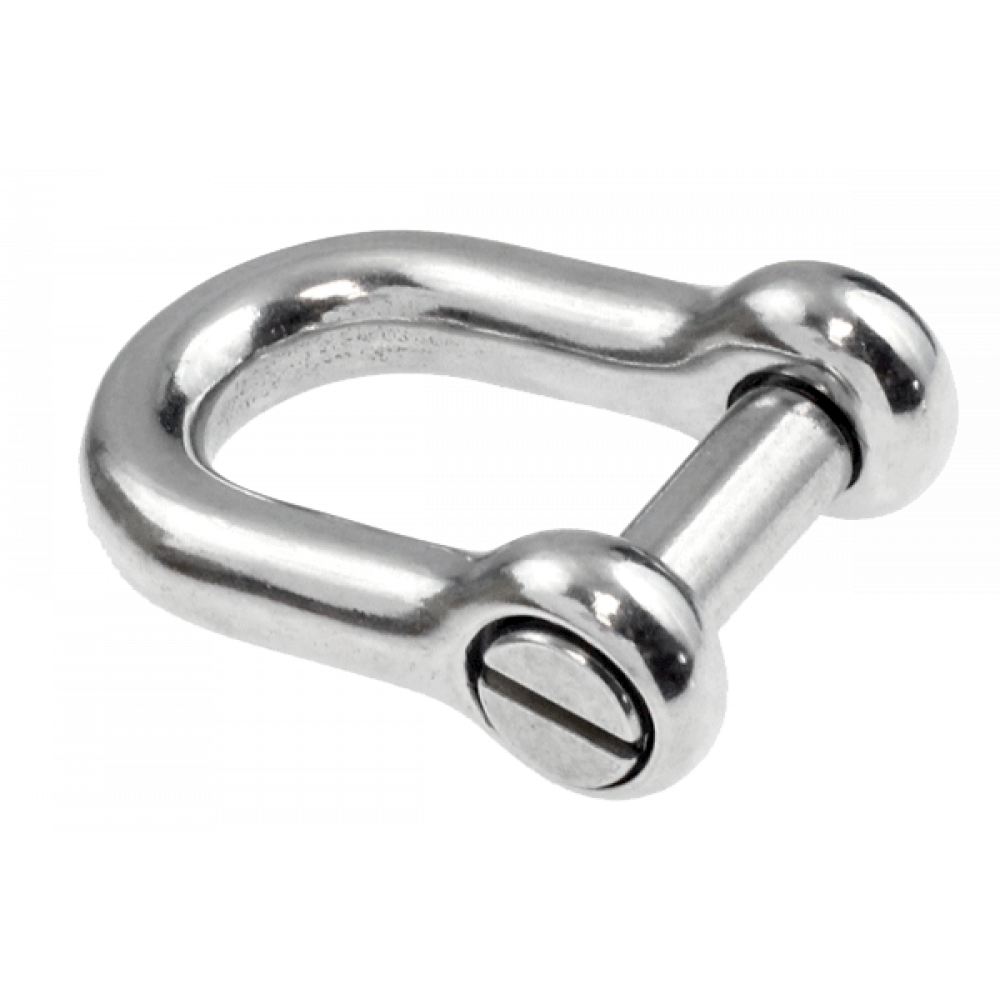 Dee Shackle Slot Head Forged 8mm Econ AISI 316