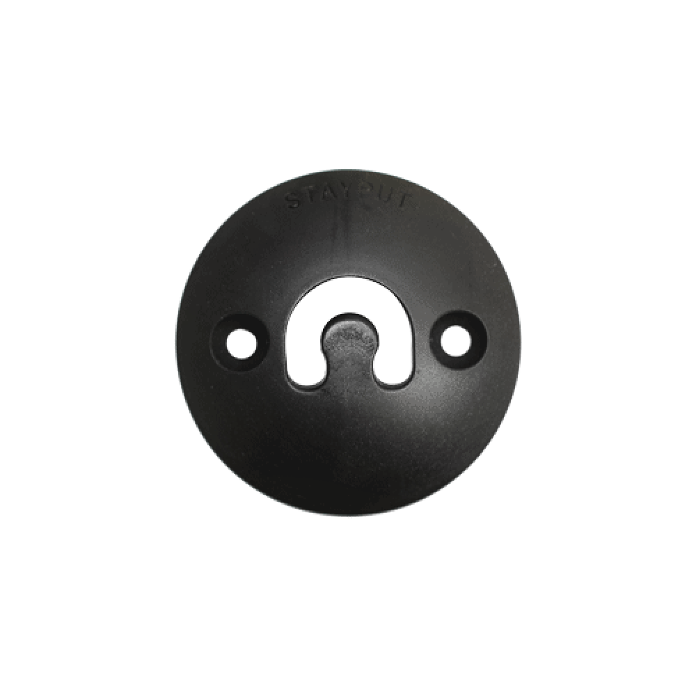 Stayput Dome Hook 60mm Vertical Black