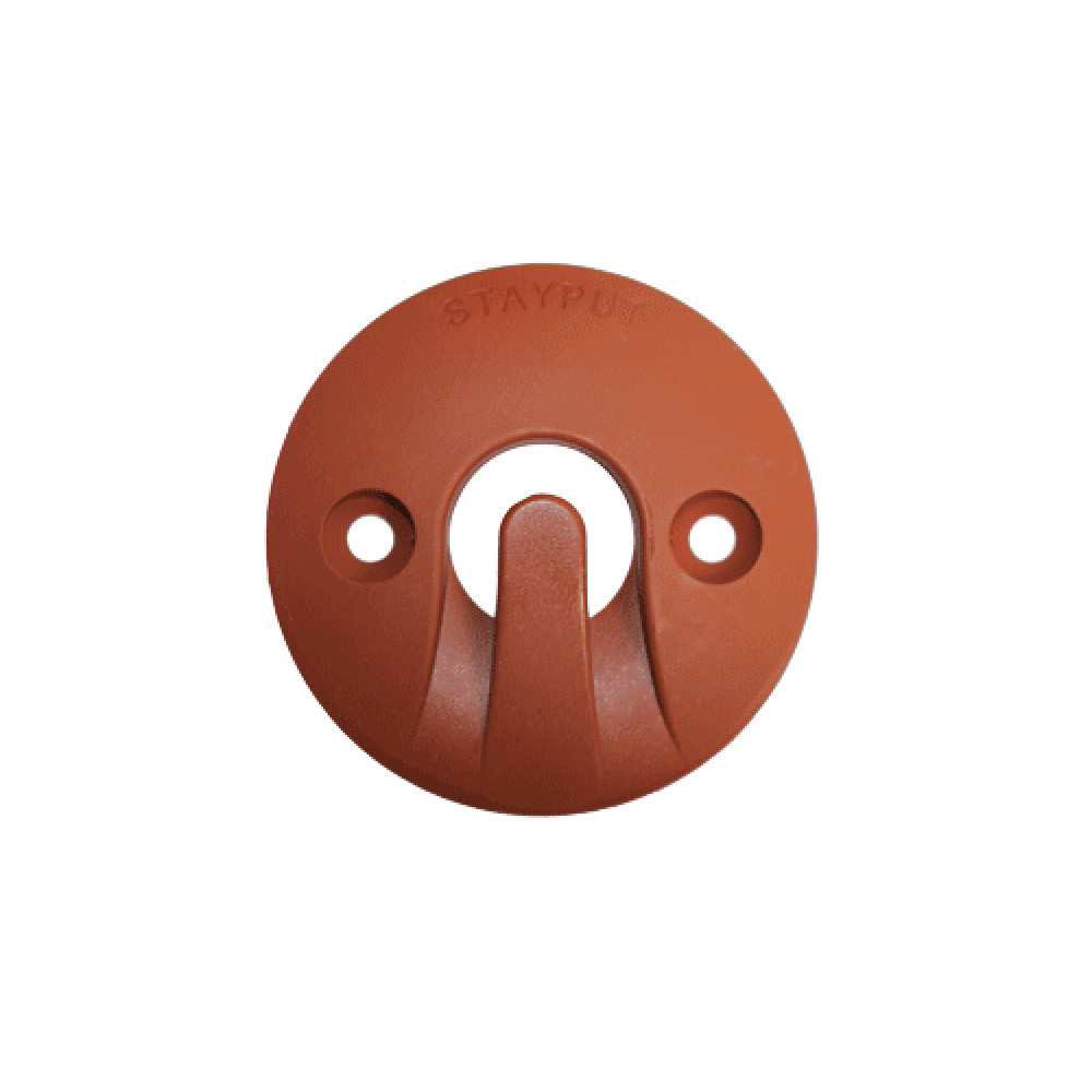 Stayput Dome Hook 60mm Horizontal Terracotta