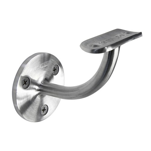 Handrail Bracket Wall to Round Handrail Satin Finish