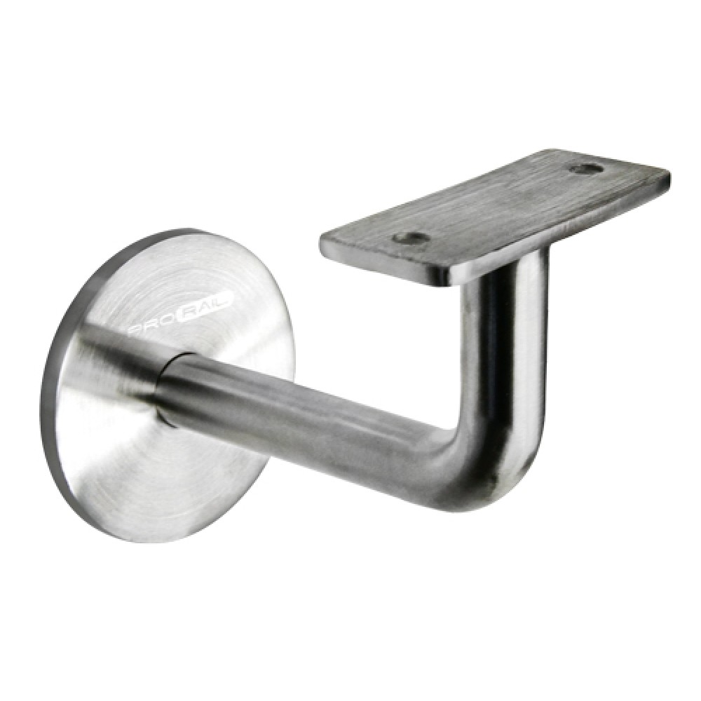 Handrail Bracket Wall to Flat Satin Finish