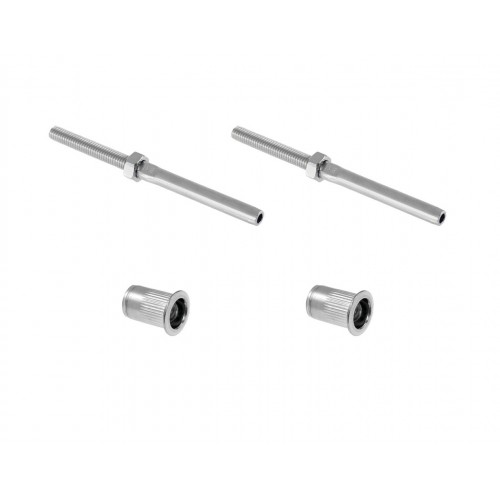 Nutsert Swage Stud Wire Balustrade Kit For Metal Posts