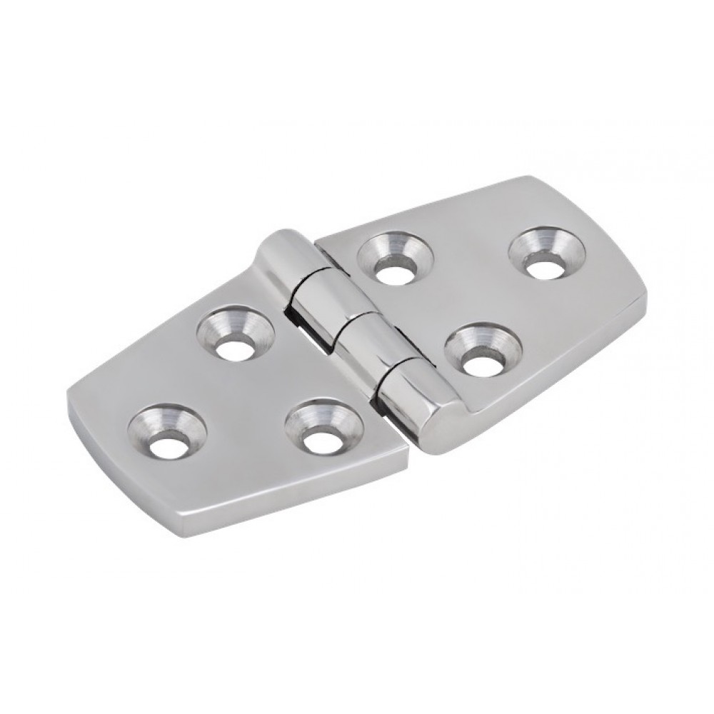 75mm x 38mm Stainless Steel Flat Hinge SS316