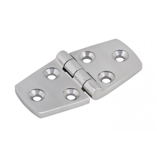 75mm x 38mm Stainless Steel Flat Hinge SS316