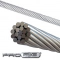 3.2mm Wire Rope 1x19 ProRig AISI 316 - per Metre