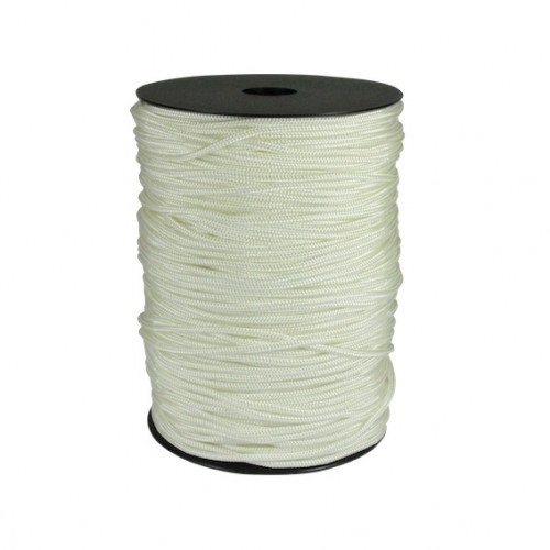 Leech Cord 4mm 100m Roll White