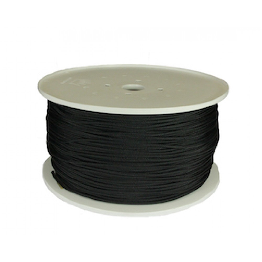 Leech Cord 4mm 400m Roll Black