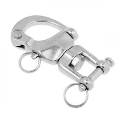 Snap Shackle Swivel Jaw 70mm AISI 316