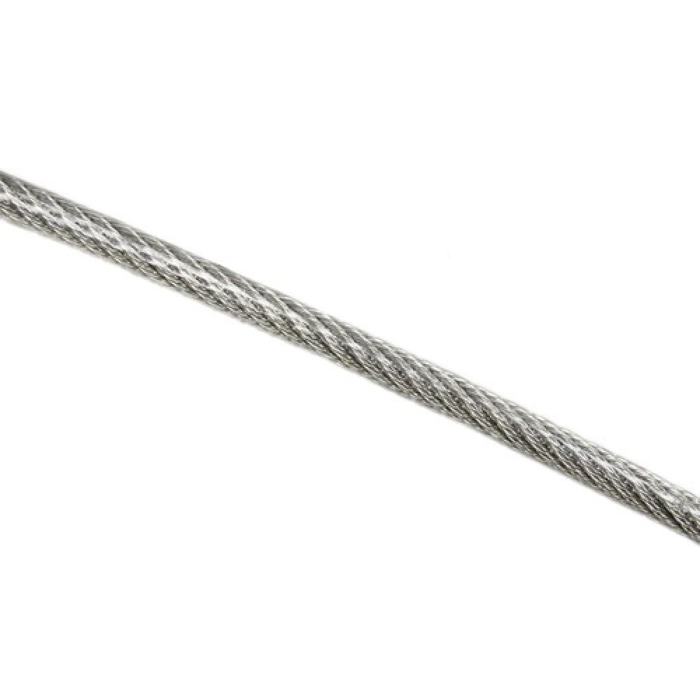 PVC -Clear - Wire Rope 7x7 316 Grade Stainless 