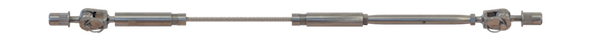 crimpless system for metal posts