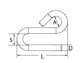 S Hook - AISI 304 Grade Stainless Steel - ALL SIZES