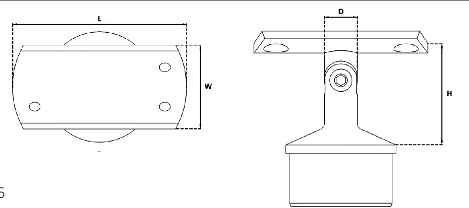 Adjustable Saddle Technical Drawing