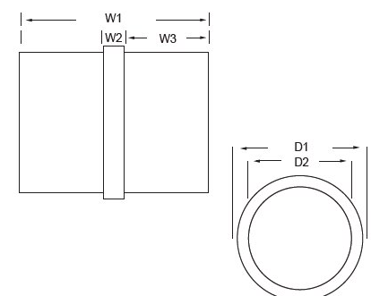 In Line Flush Joiner Technical Drawing