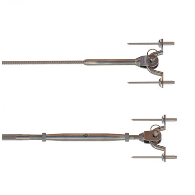 ProRig Jaw Swage Bottlescrew System With Saddles - Metal Posts