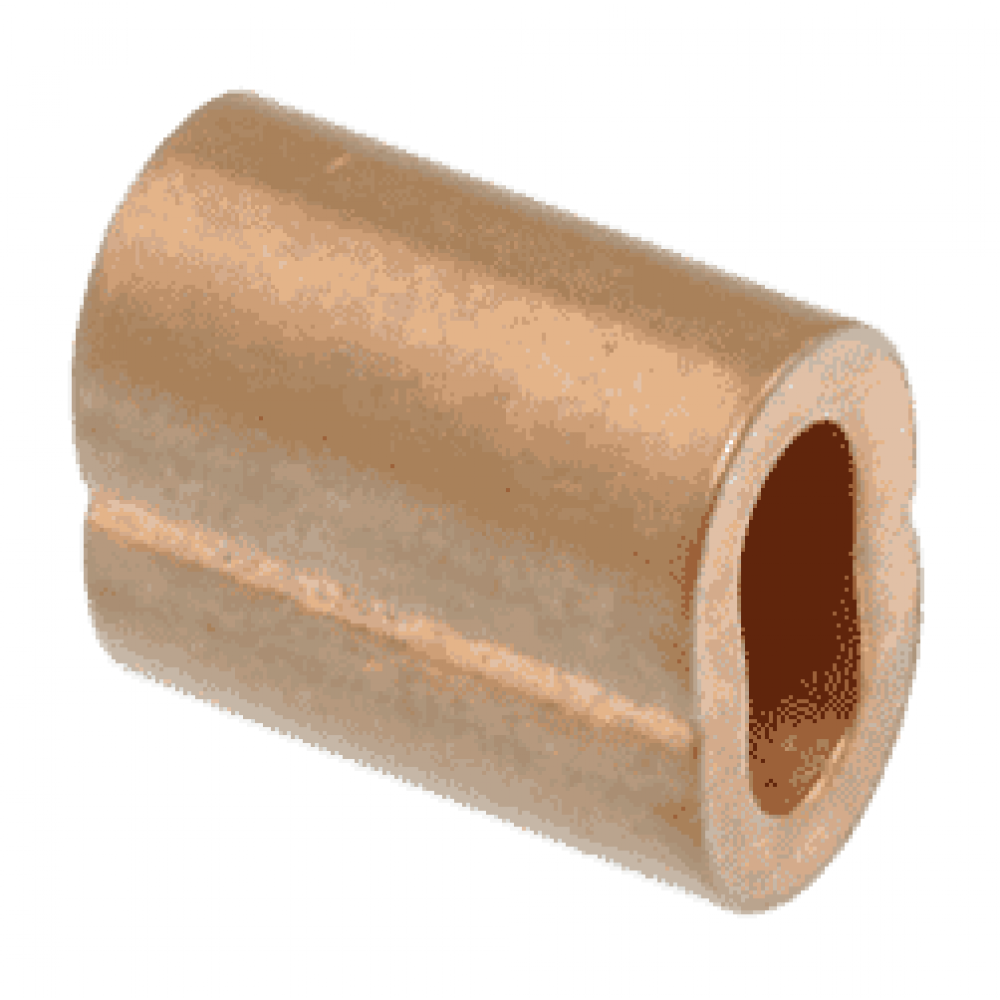 100-Pack Copper Swage Sleeves For 3/32 Wire Rope – Made In USA
