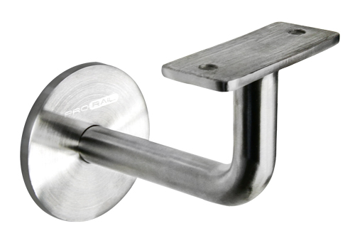 Handrail Bracket Wall to Flat Satin Finish