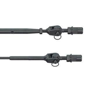 Black Jaw Swage Bottlescrew System for Metal Posts