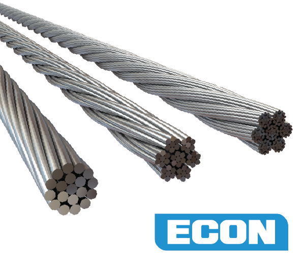 Econ Wire Rope - 304 Grade Stainless Steel - All Sizes